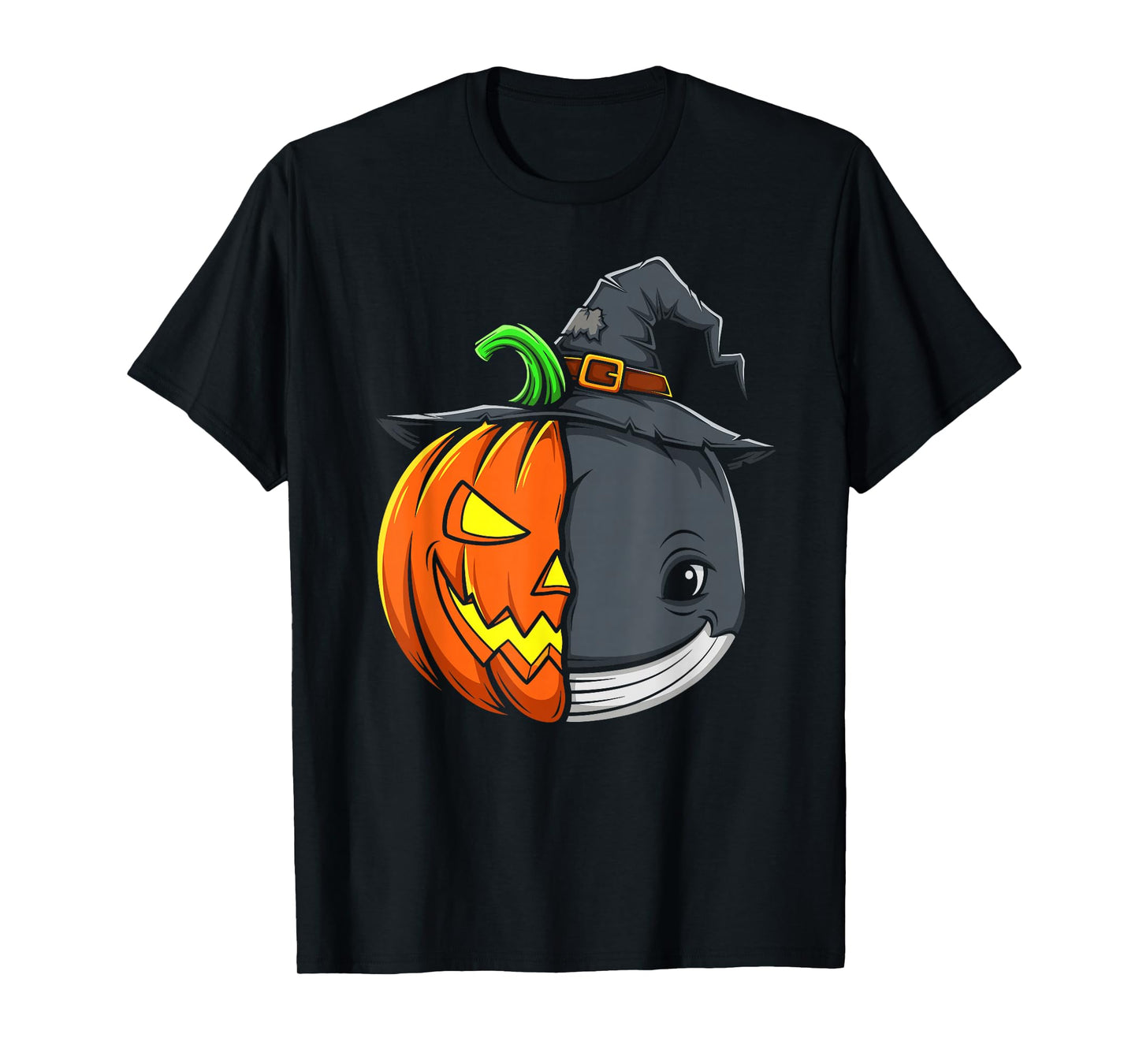 Whale Pumpkin Jack O Lantern Halloween Kids Mens Womens T-Shirt