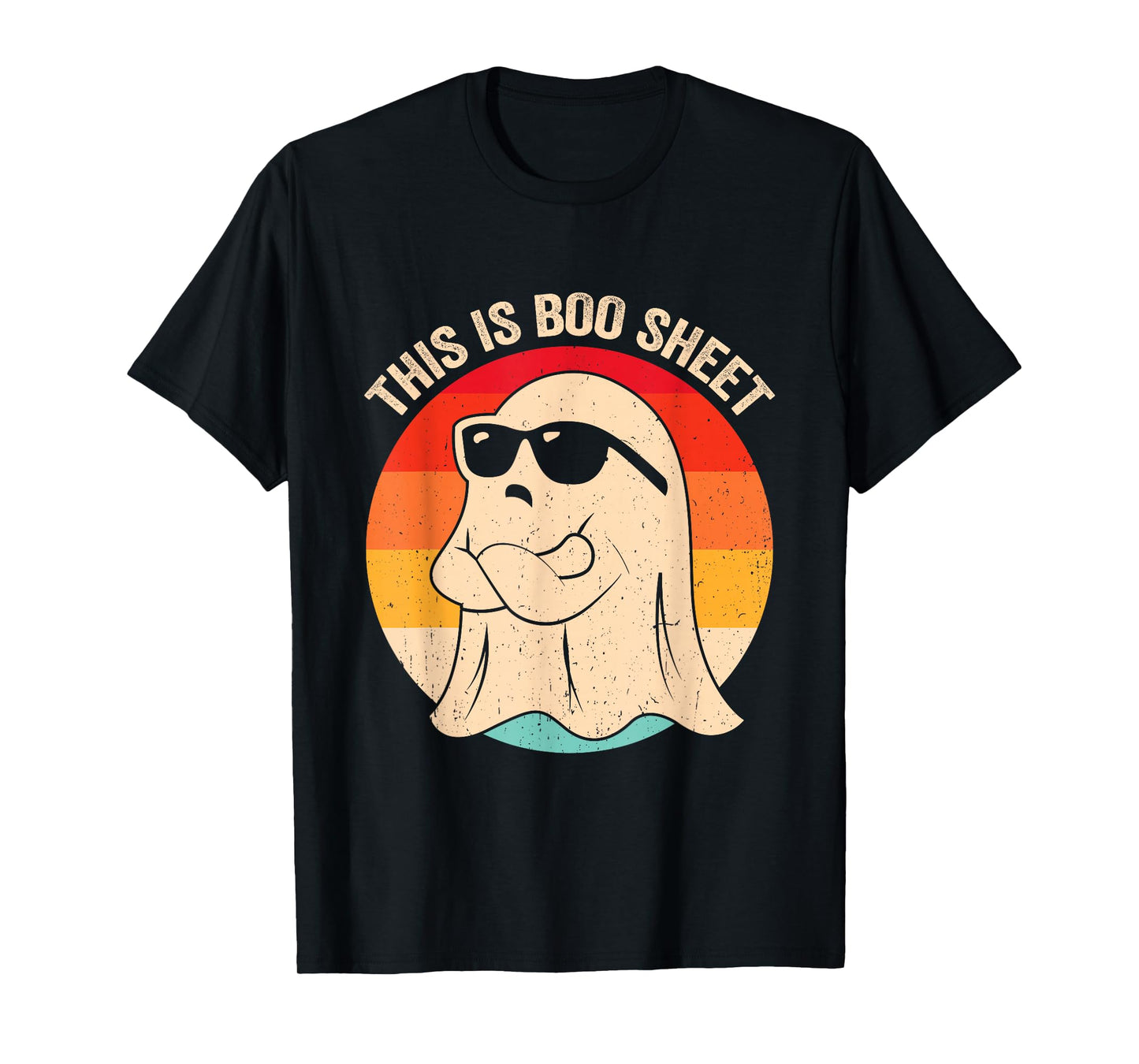 This is Boo Sheet Ghost Retro Halloween Costume Men Women T-Shirt