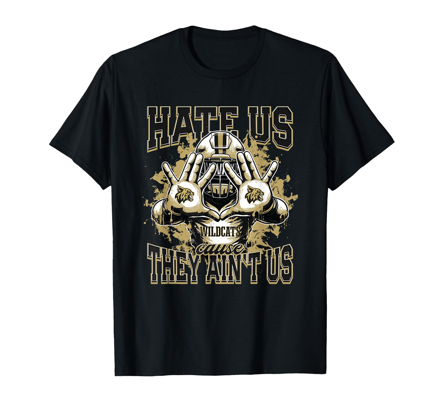 Blacksburg Wildcats Logo Hate Us Cause They Ain't HS T-Shirt