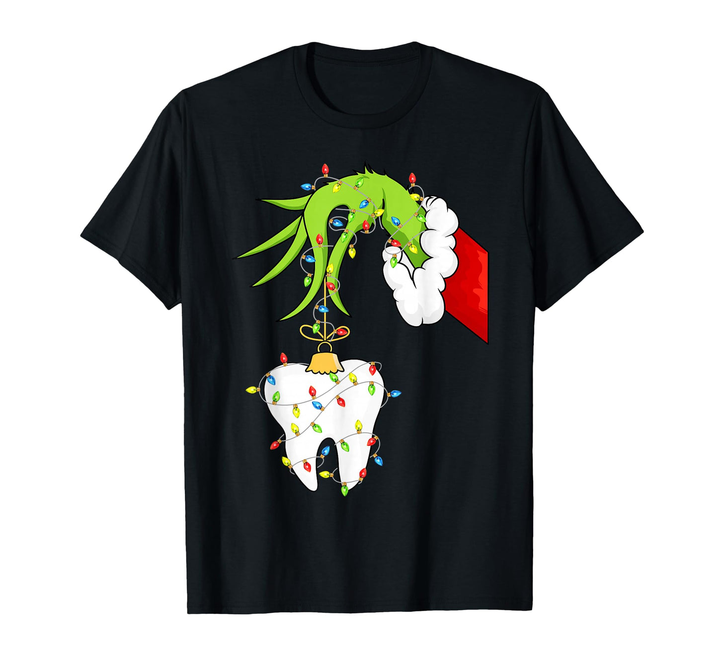 Tooth Dentist Dental Assistant Teeth Christmas Xmas Pajamas T-Shirt