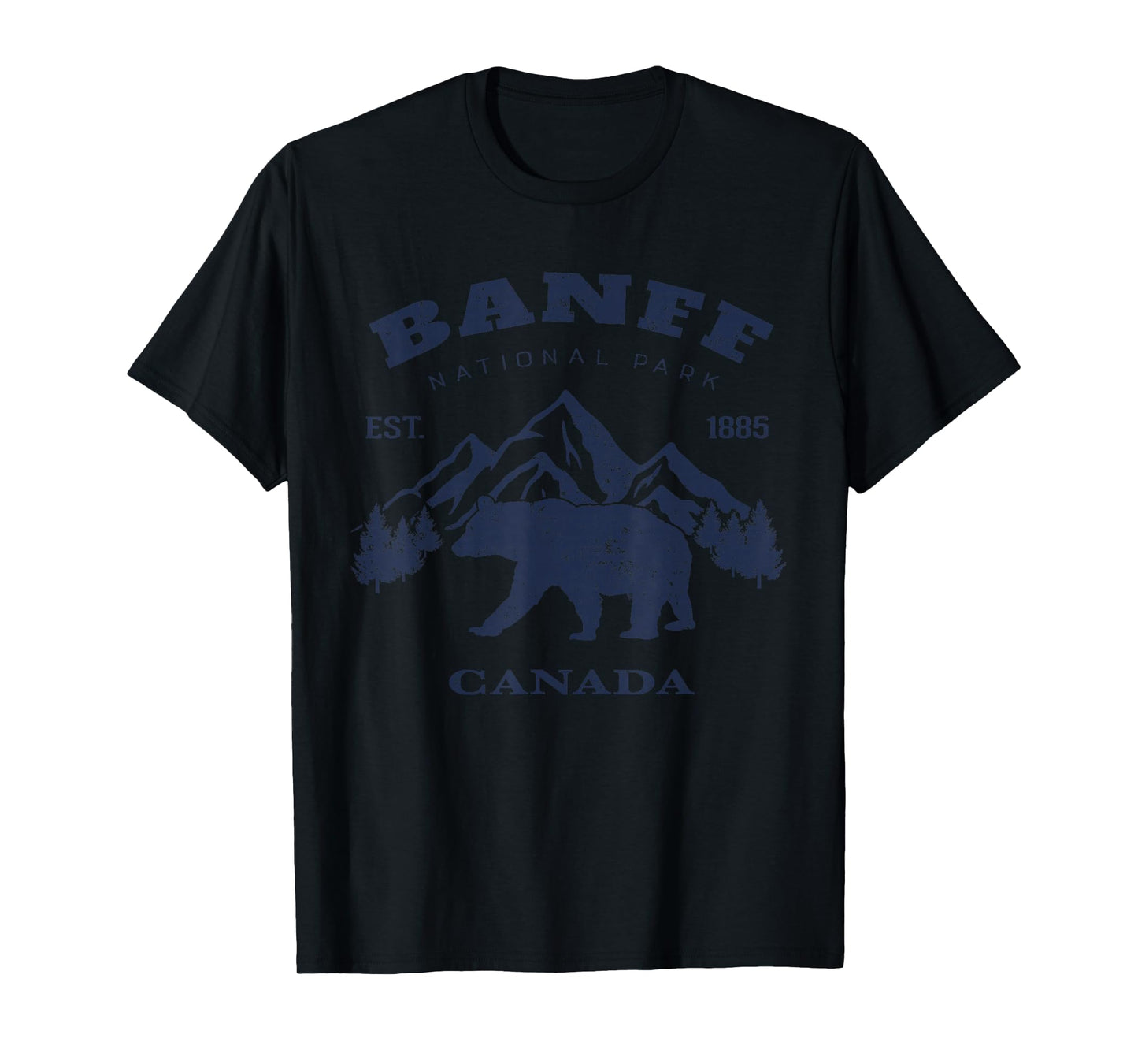 Vintage Banff National Park Canada Souvenir Hiking Camping T-Shirt