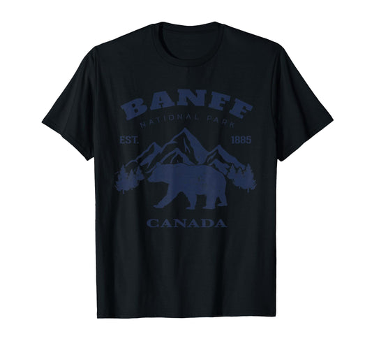 Vintage Banff National Park Canada Souvenir Hiking Camping T-Shirt