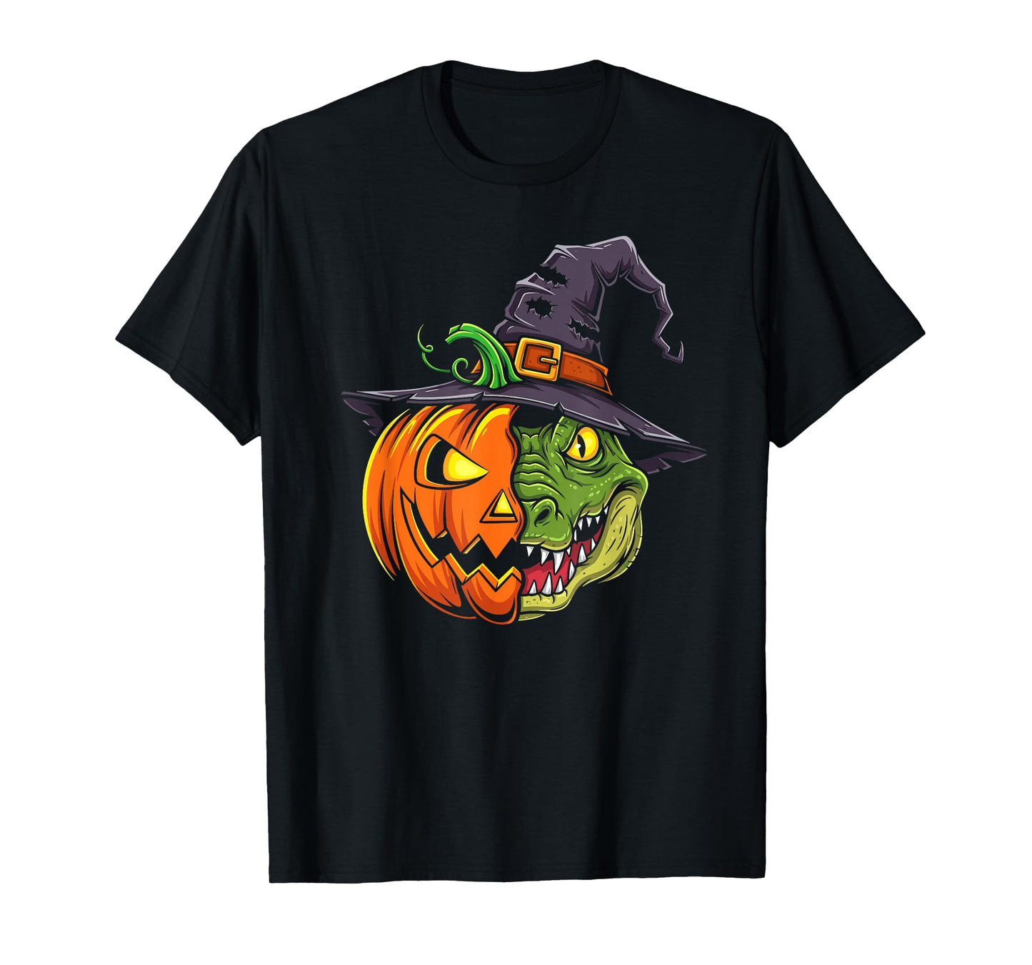 Alligator Pumpkin Jack O Lantern Halloween Kids Mens Womens T-Shirt