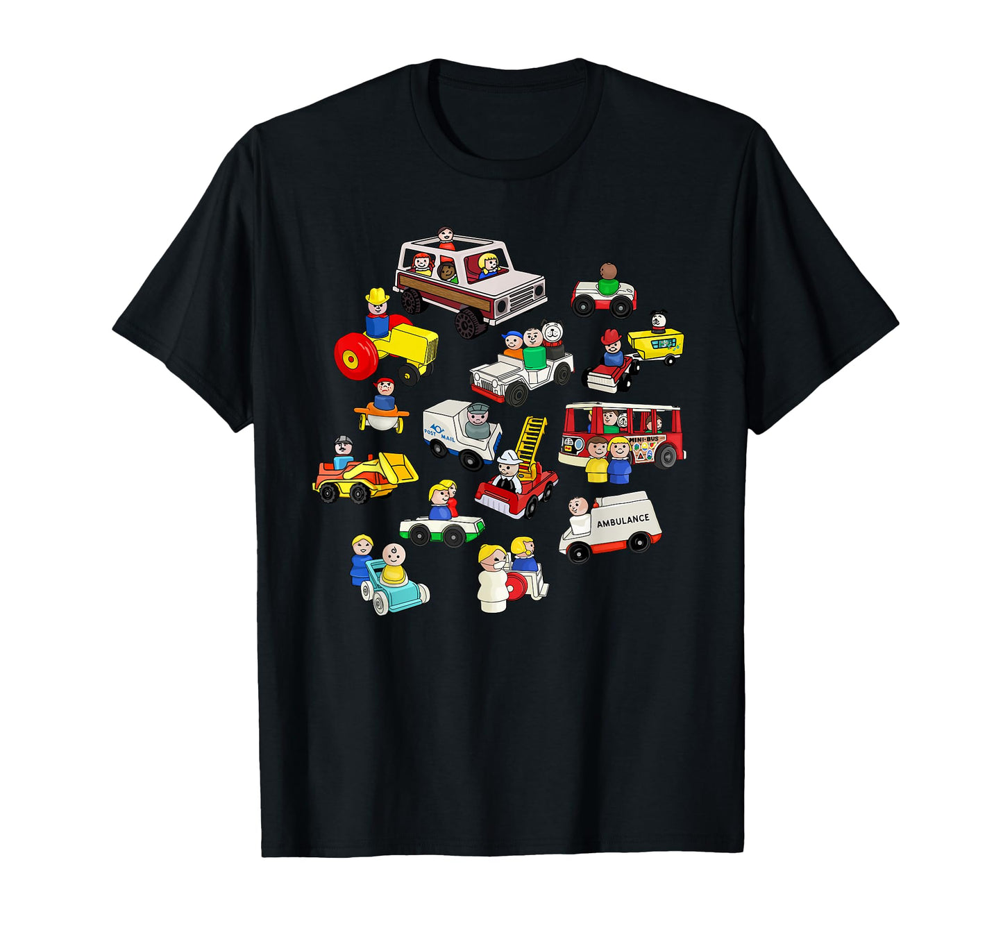 Little Round People on Wheels T-Shirt