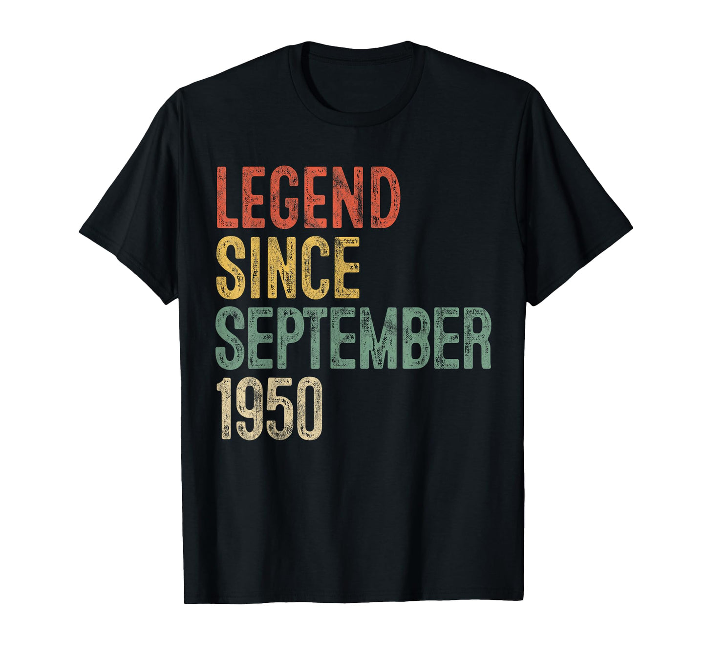 Legend 1950 75th Birthday Gifts for Men Women 75 Year Old T-Shirt