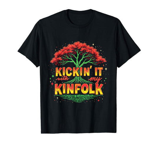 Kickin' It With My Kinfolk Funny Family Reunion Summer T-Shirt