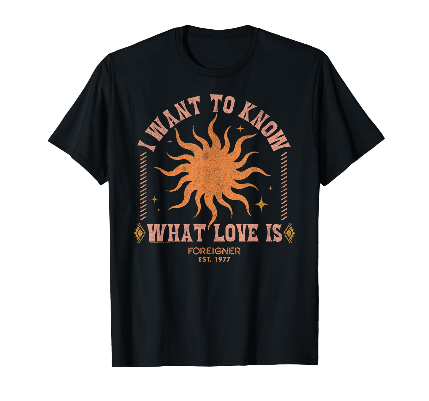 Foreigner I Want to Know What Love is Sun Vintage Band T-Shirt