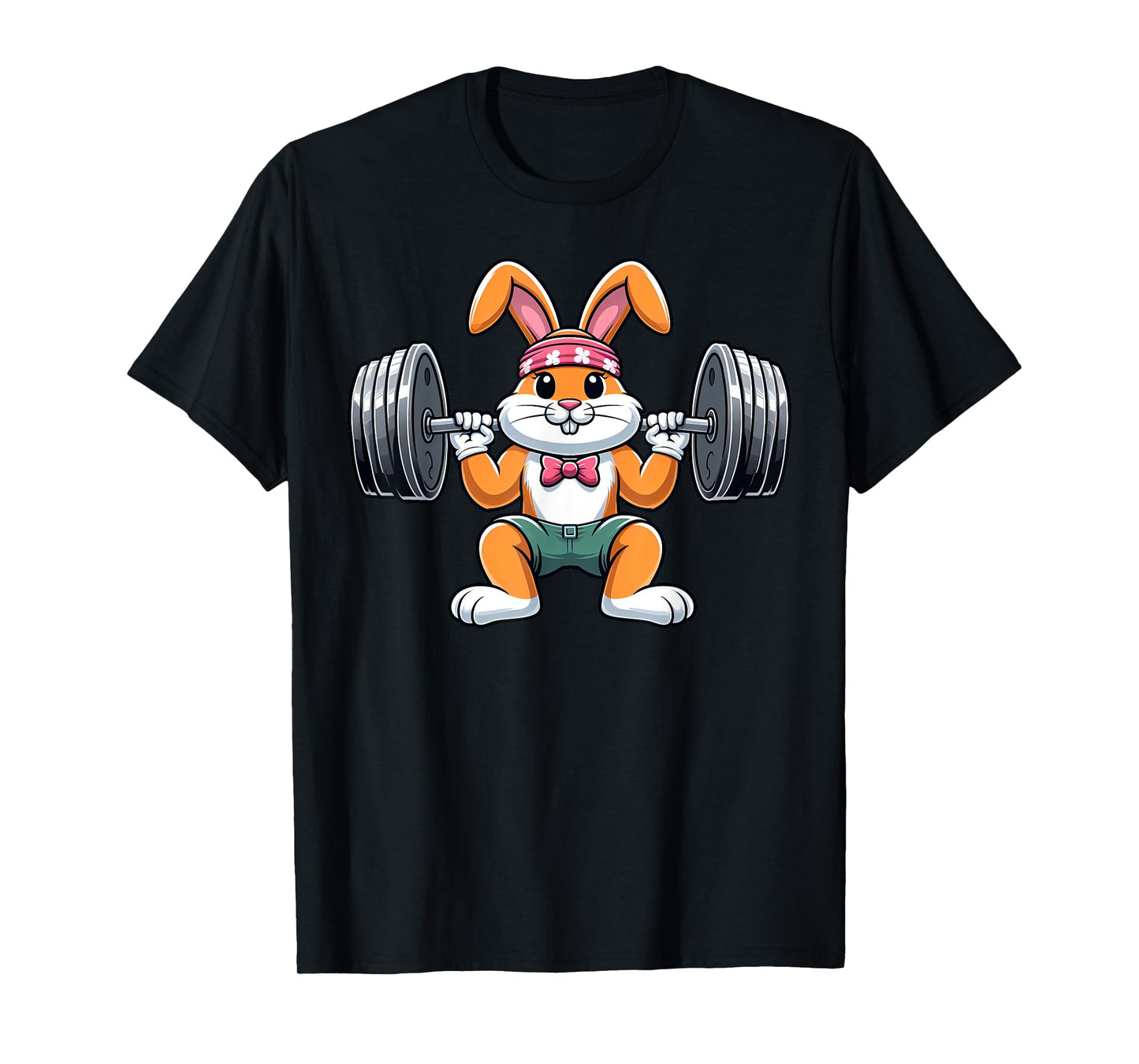 Weightlifing Funny Fitness Workout Gym Bunny Easter Day T-Shirt