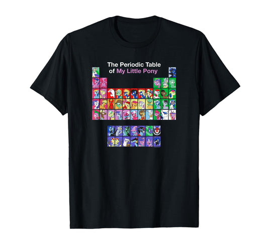 My Little Pony: Friendship Is Magic Periodic Table Retro T-Shirt