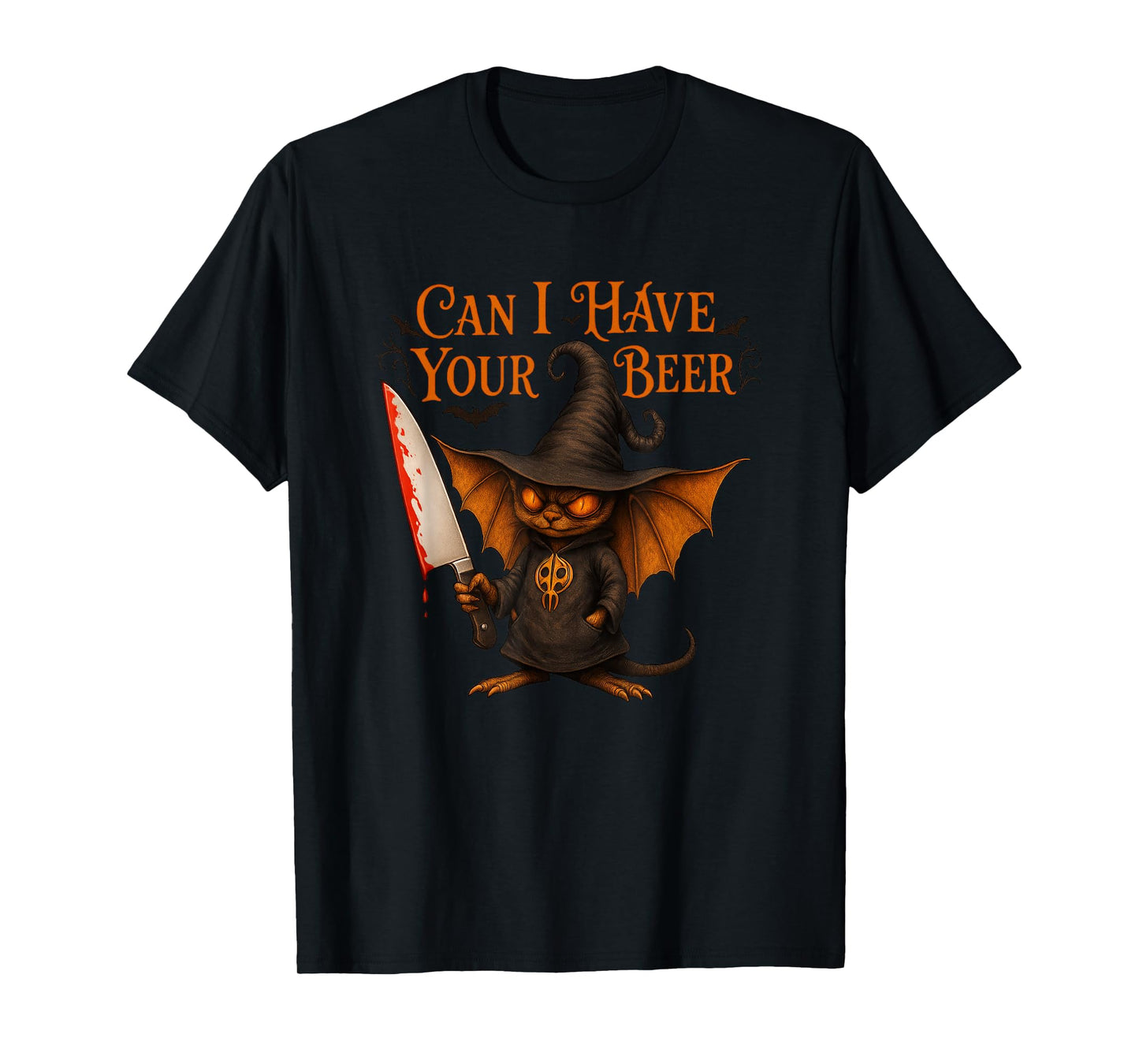 Can I Have Your Beer Funny Halloween Creepy Design daagath T-Shirt