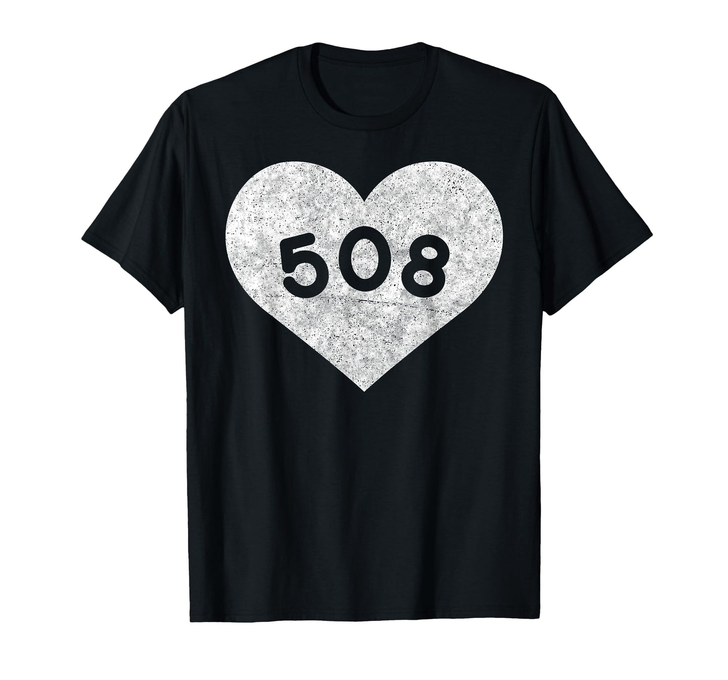 Massachusetts Area Code 508 Heart Shirt State Gift T-Shirt