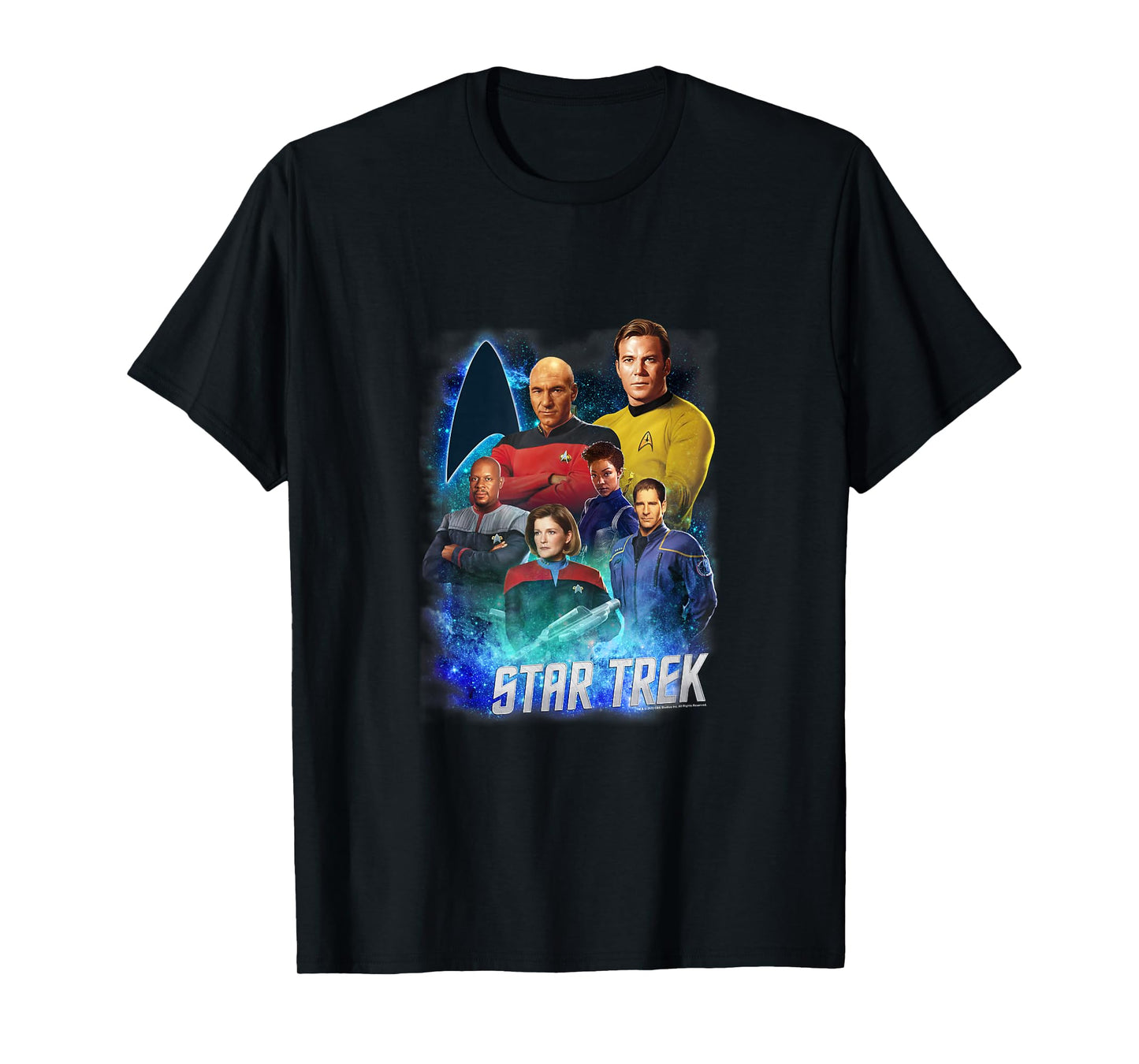 Star Trek Starfleet Legendary Captains Vintage Group Shot T-Shirt