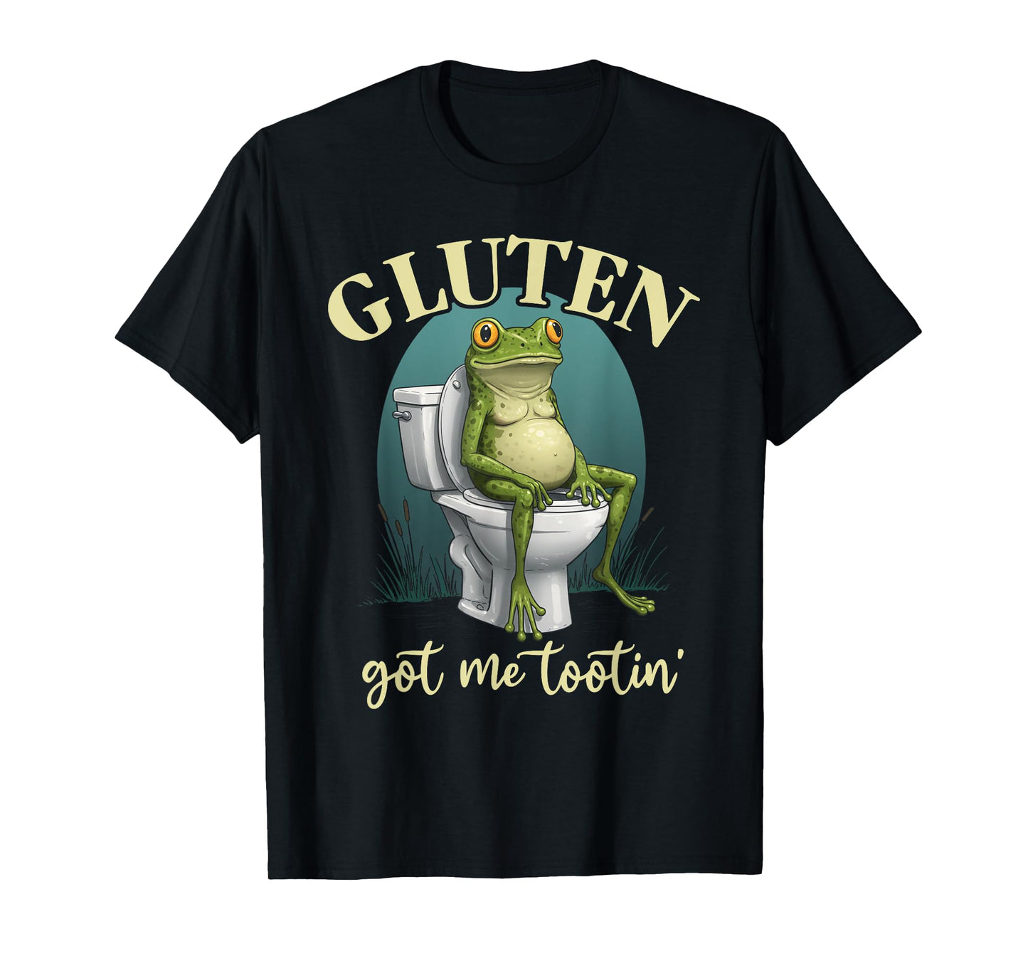Gluten Got Me Tootin Funny Sarcastic Gluten Tolerance Meme T-Shirt