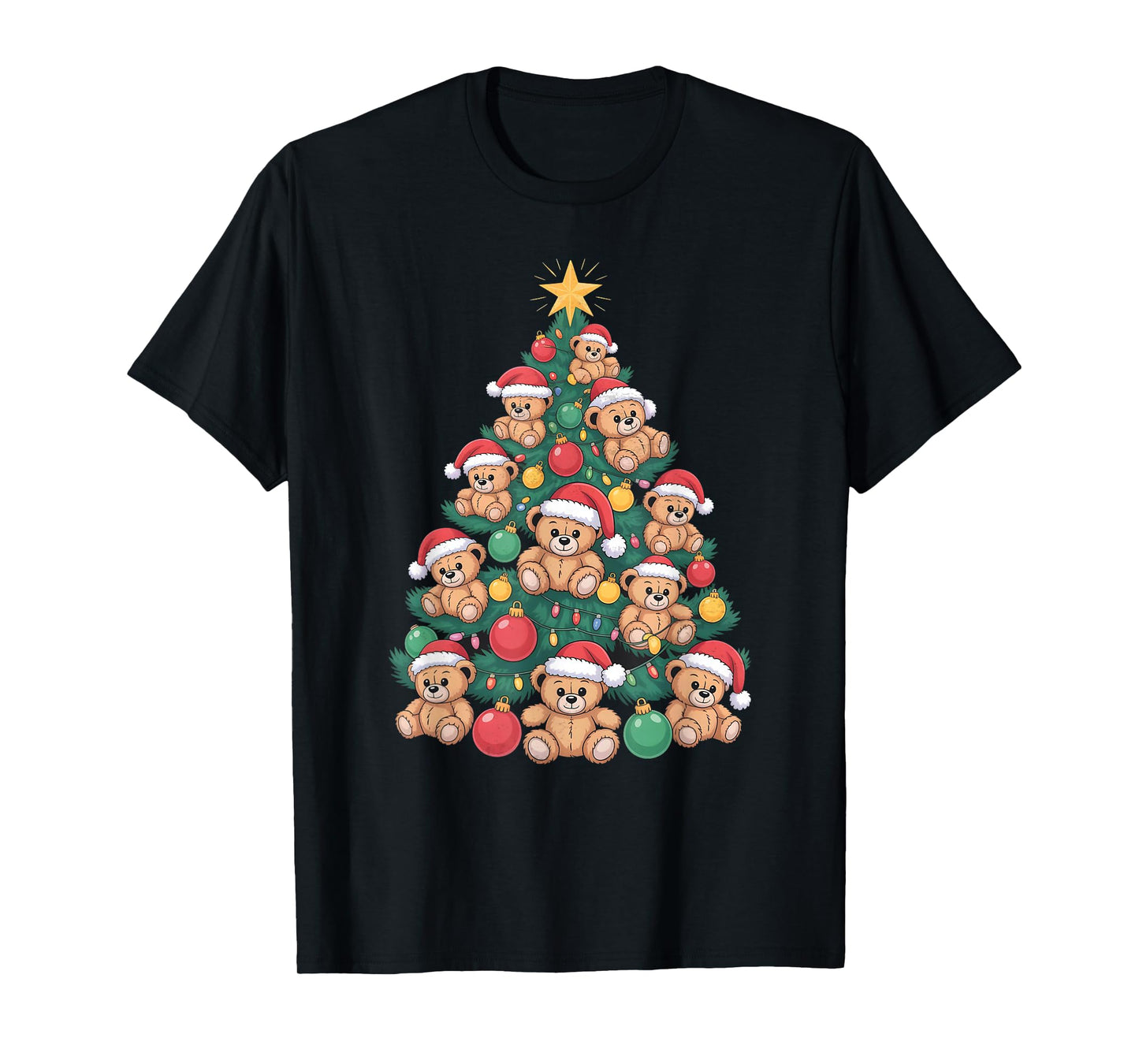 Teddy Bear Christmas Tree T-Shirt