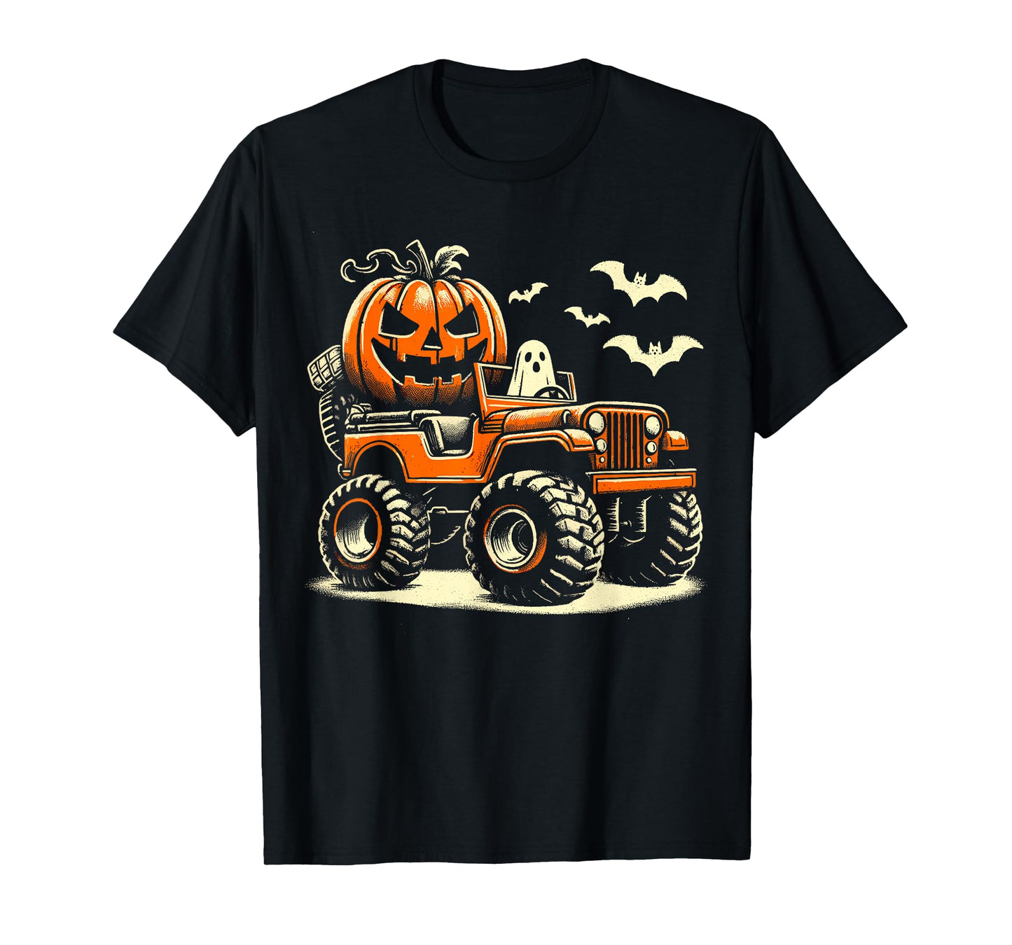 Halloween Monster Truck Dino T-Shirt