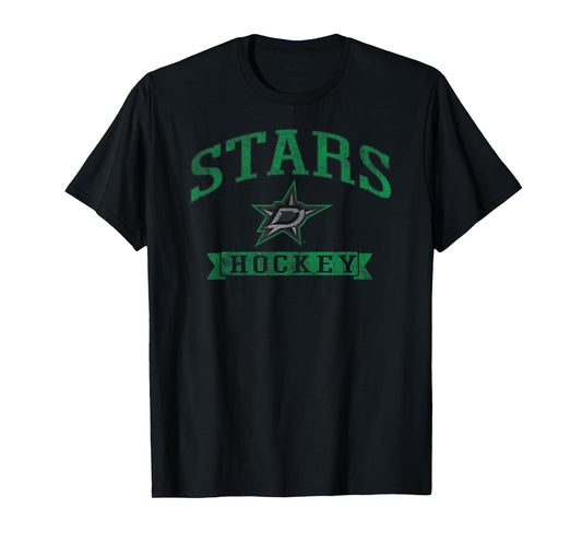 Dallas Stars Vintage Hockey White Officially Licensed T-Shirt