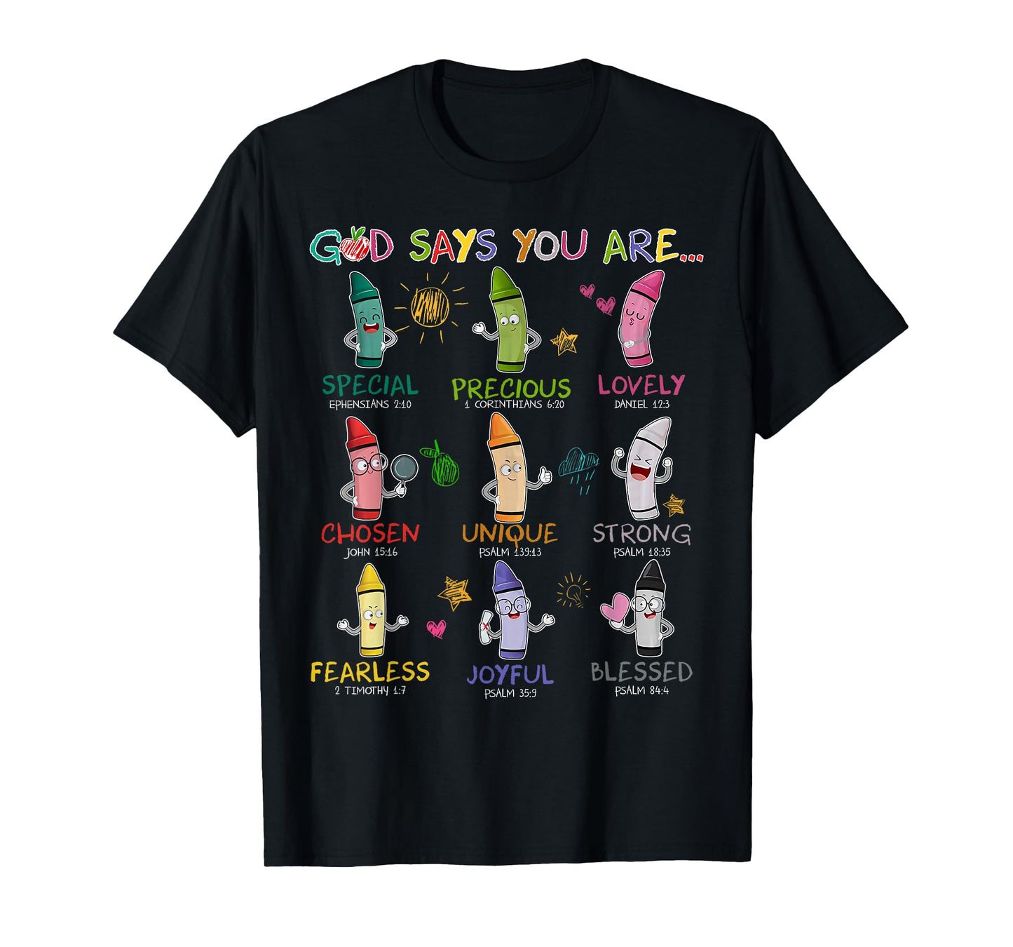 God Says You Are Kindergarten Christian Teacher Religious Men Women T-Shirt