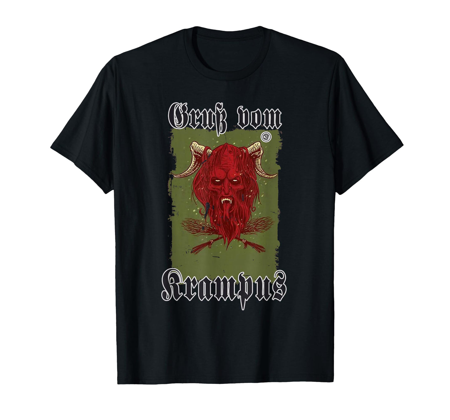 Greeting from Krampus Christmas Legend Figure T-Shirt