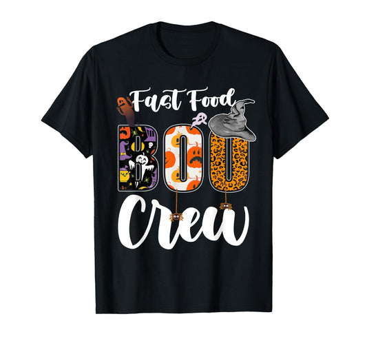 Fast Food Boo Crew Halloween Match Fast-Food T-Shirt