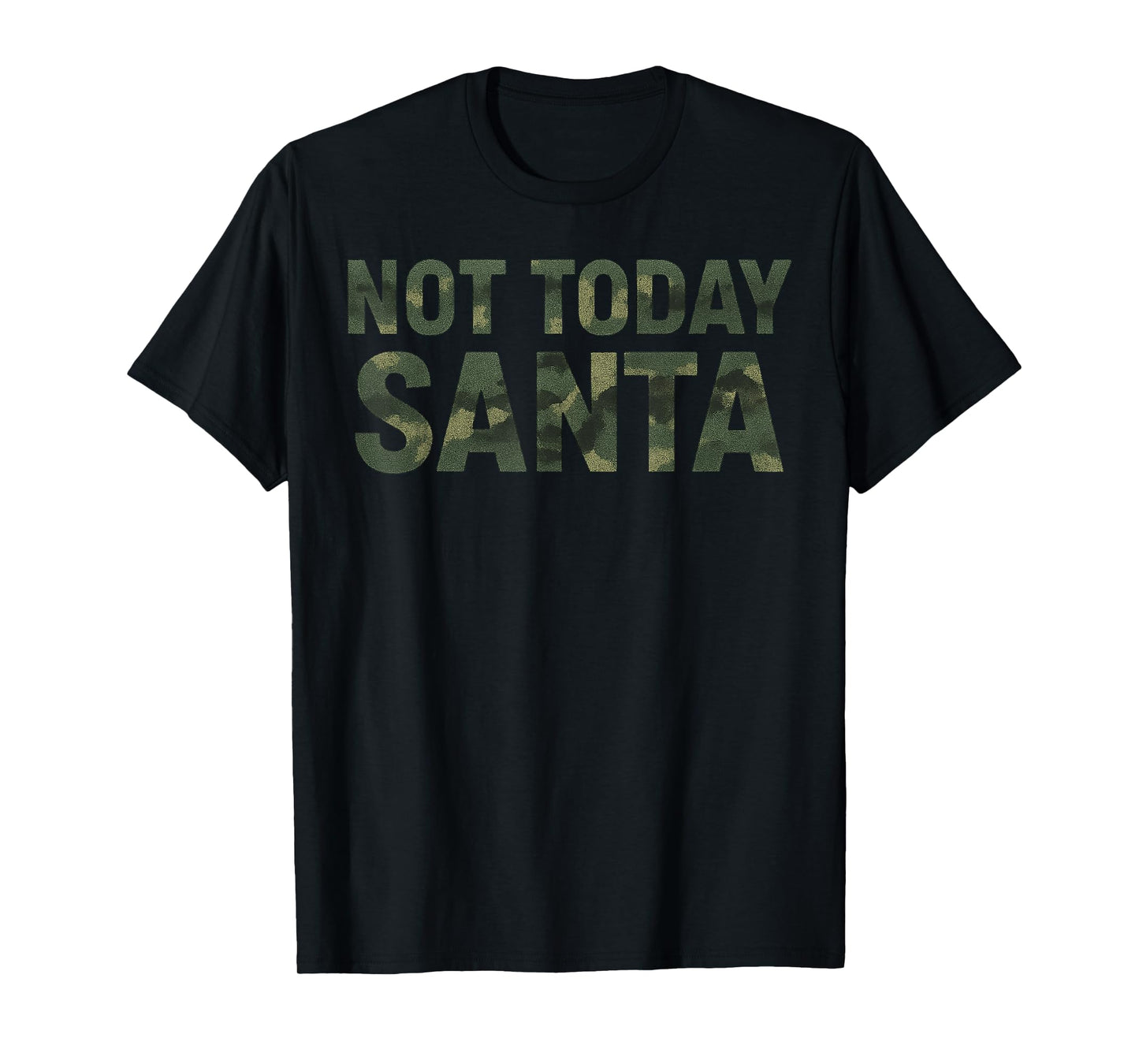 Vintage Jesus Camo Not Today Santa Christian T-Shirt