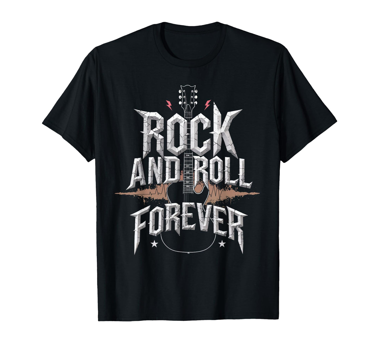 Rock and Roll Guitar Vintage ROCK Music T-Shirt