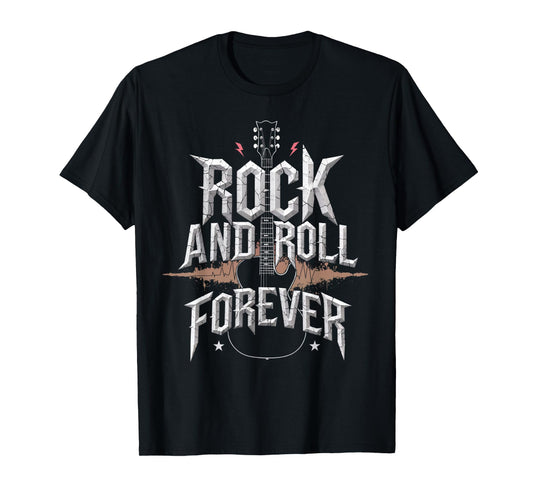 Rock and Roll Guitar Vintage ROCK Music T-Shirt