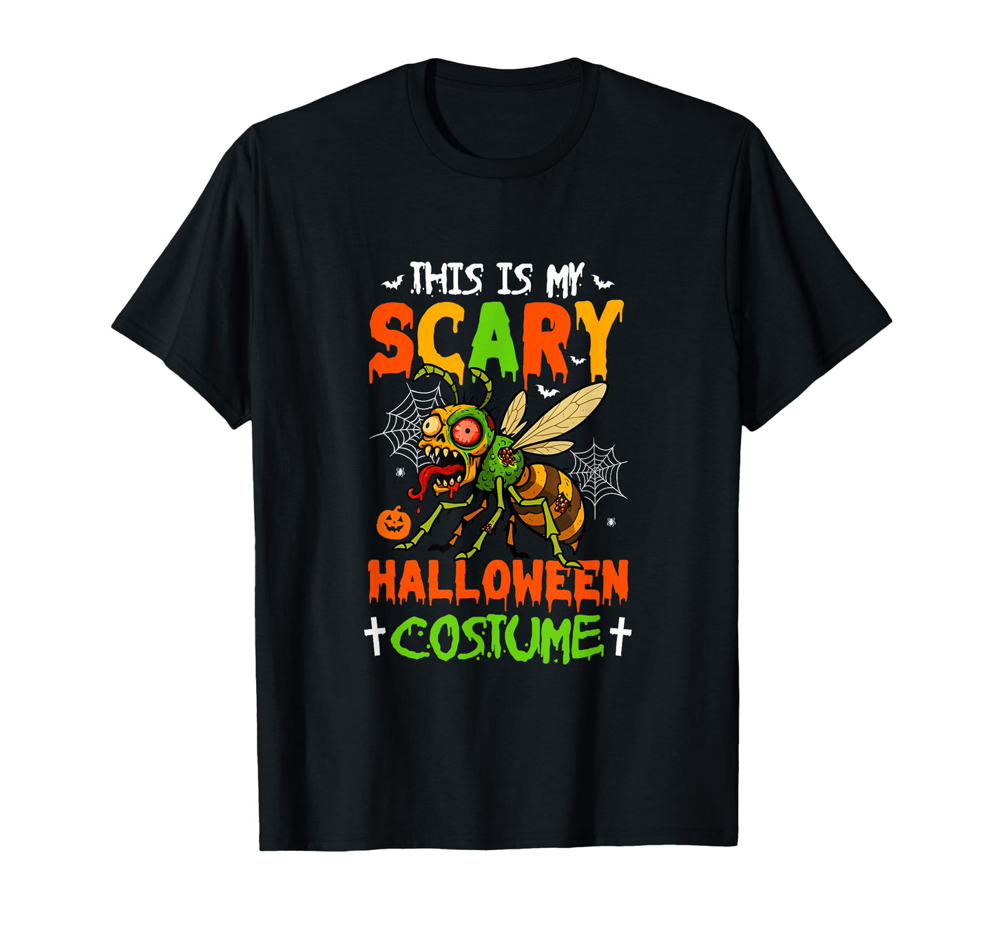 My Scary Halloween Costume Horror Insect Bee As Zombie T-Shirt