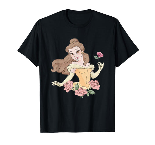 Disney Beauty and the Beast Belle With Roses T-Shirt