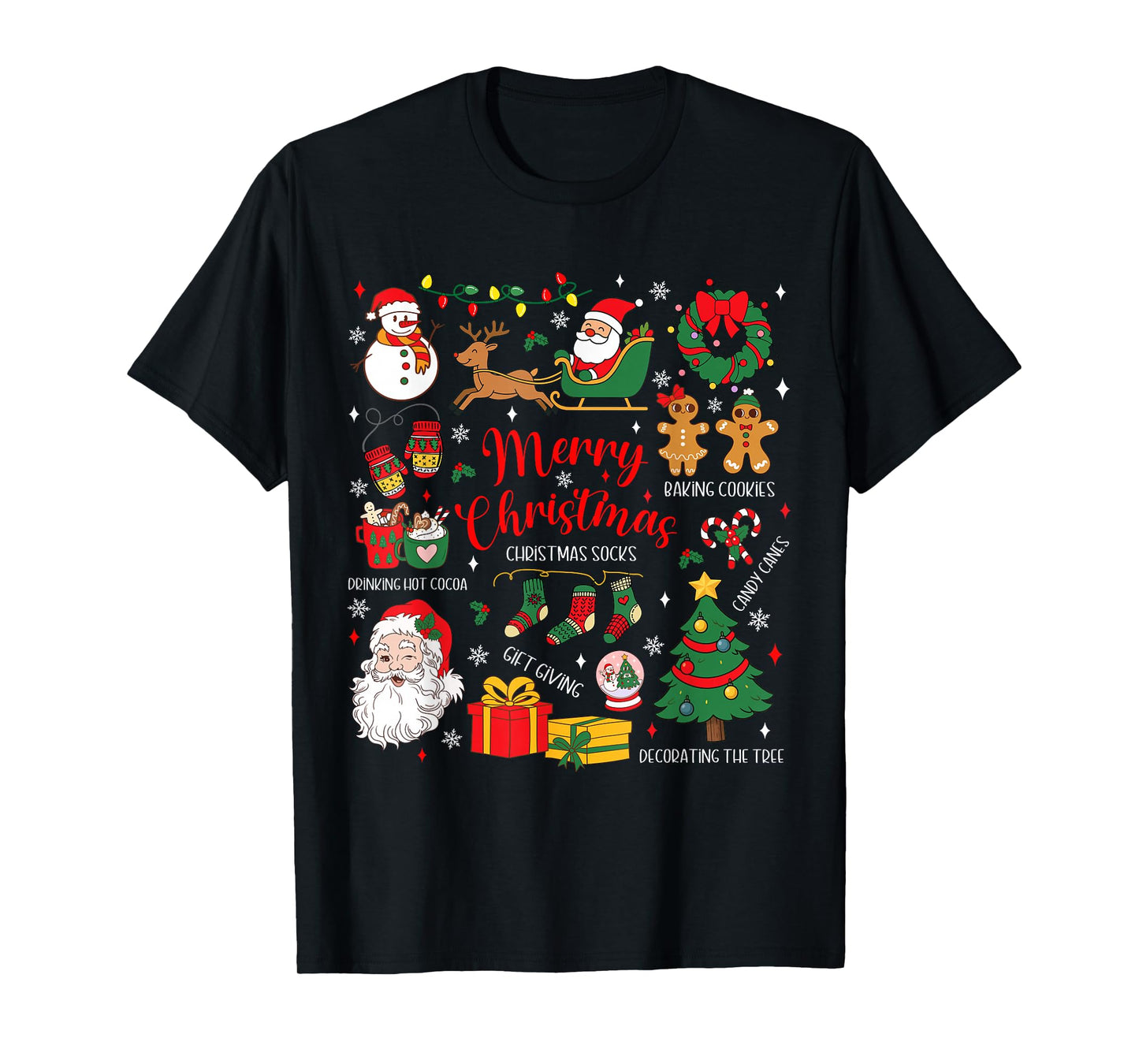 Merry Christmas Retro Santa Claus Tis The Season Christmas T-Shirt
