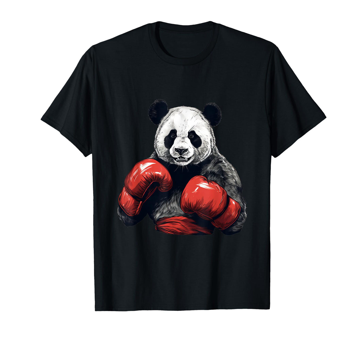 Panda Bear Wearing Boxing Gloves - Funny Boxing T-Shirt