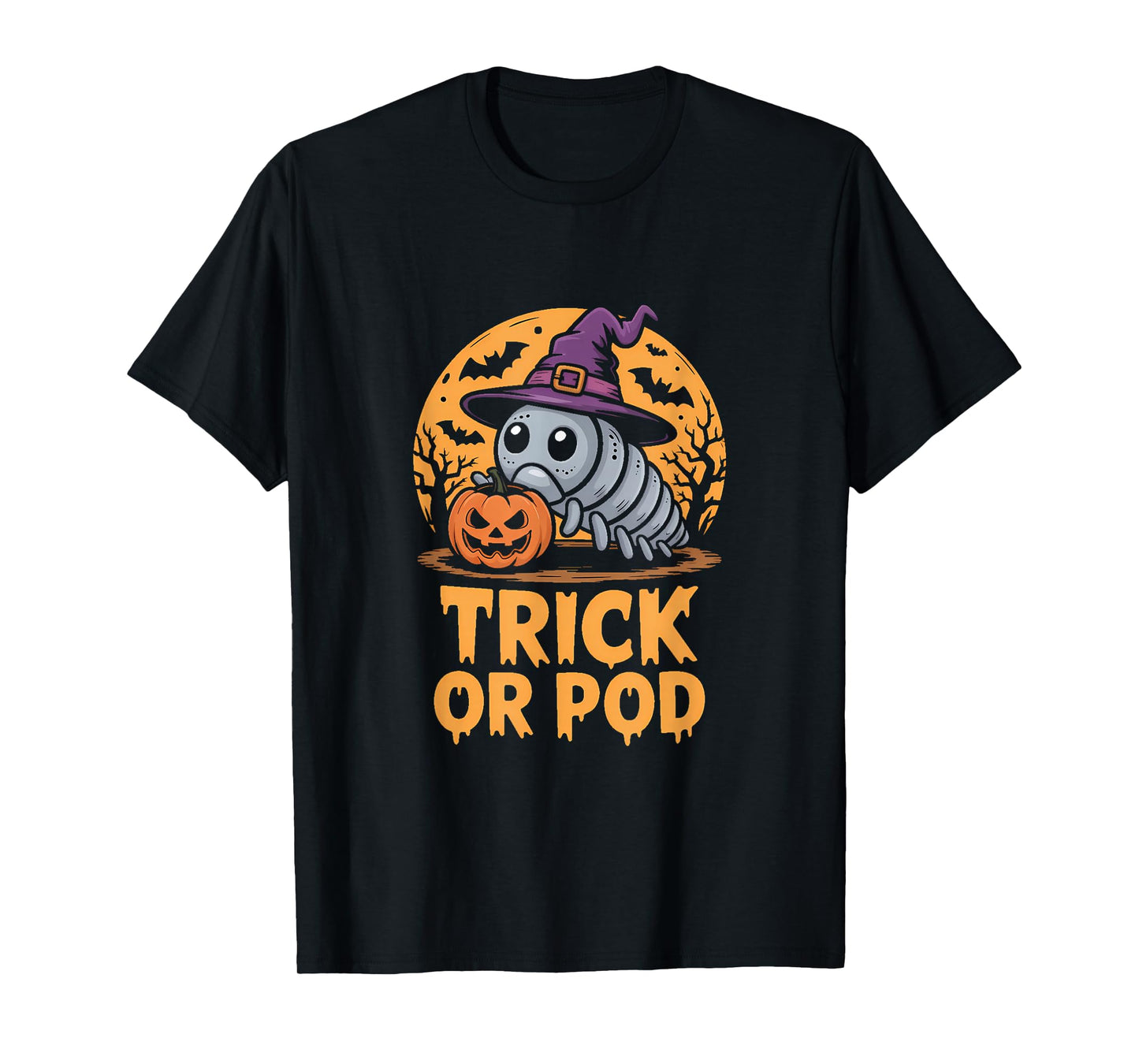 Kawaii Isopod Witch Halloween T-Shirt