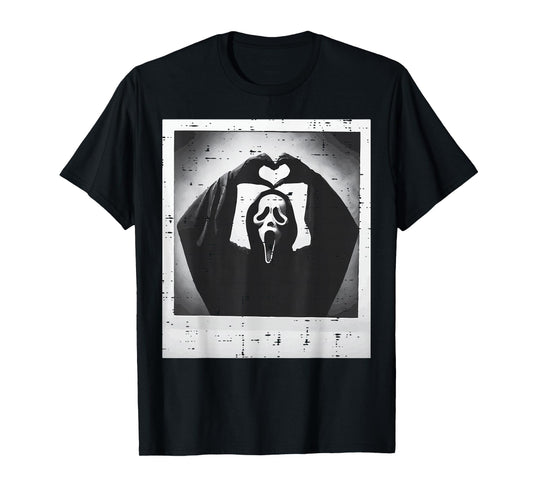 Halloween Scary Face Hand Heart Horror Costume Men Women Kid T-Shirt