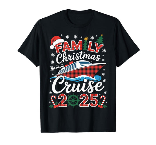 Family Christmas Cruise 2025 Holiday Vacations for Men Women T-Shirt