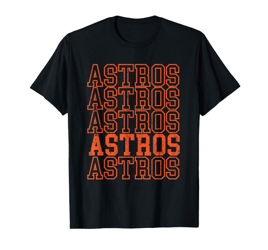 Vintage Astros Retro Style 70s-80s First Name T-Shirt