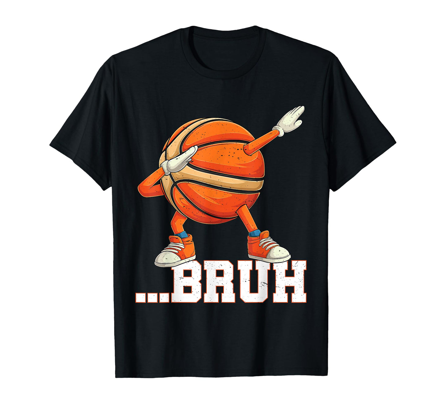 Dabbing Basketball Ball Bruh Funny Boys Sports Player T-Shirt