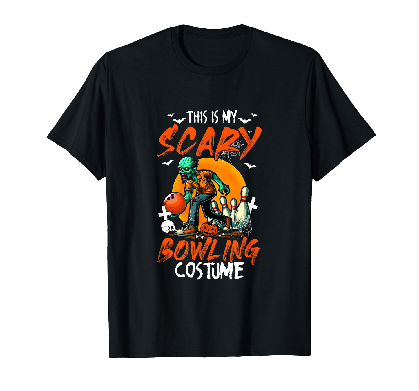 My Scary Bowling Costume Halloween Player Matching Team T-Shirt