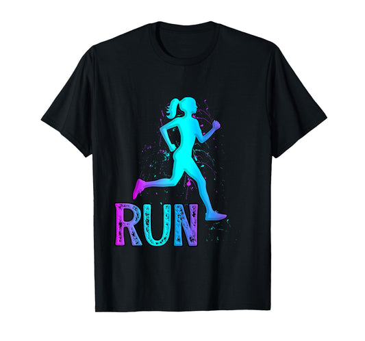 Running Girl for girls runners T-Shirt