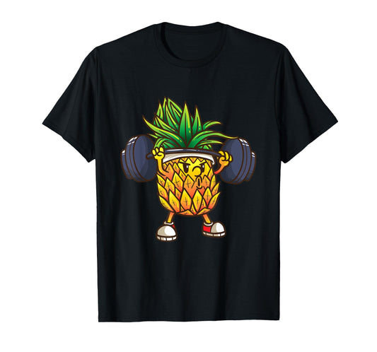 Funny Pineapple Powerlifting Weightlifting Gym Workout Girls T-Shirt