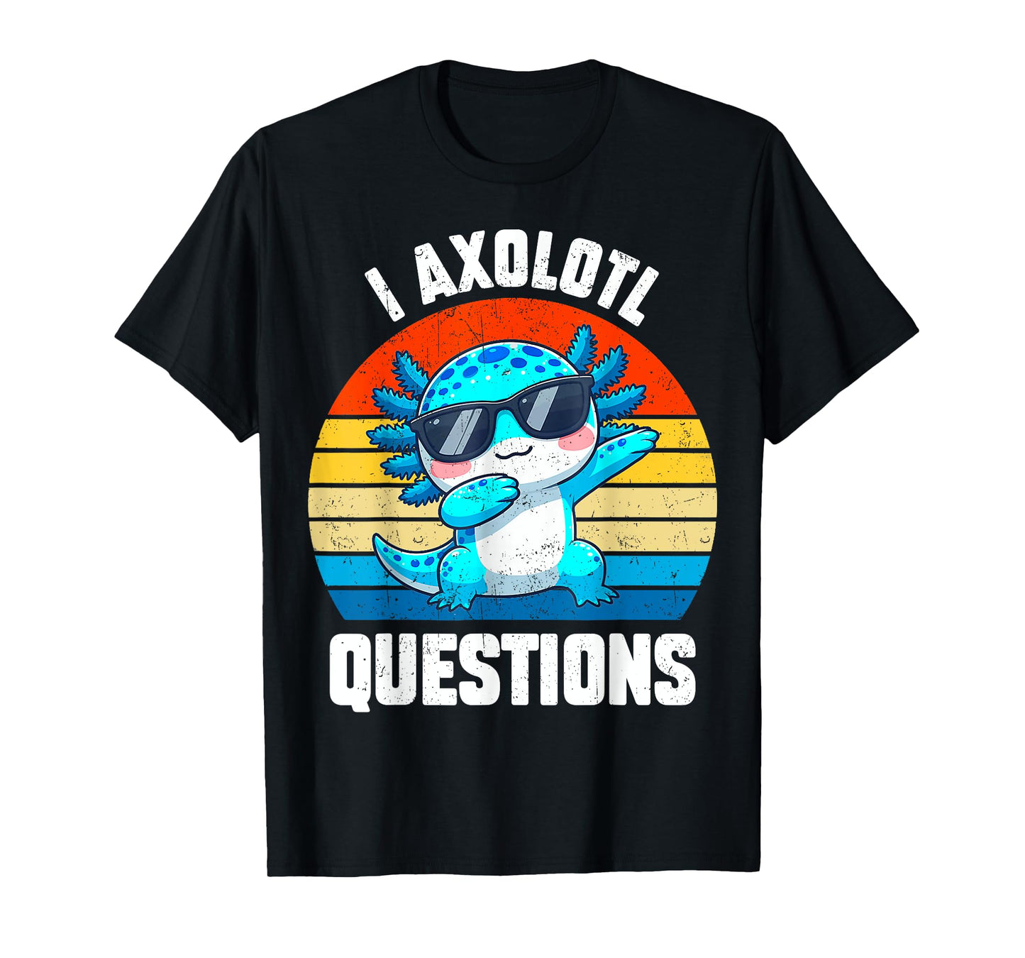 CuteI Axolotl Questions Kids Toddler Teens Boy Anime Kawaii T-Shirt