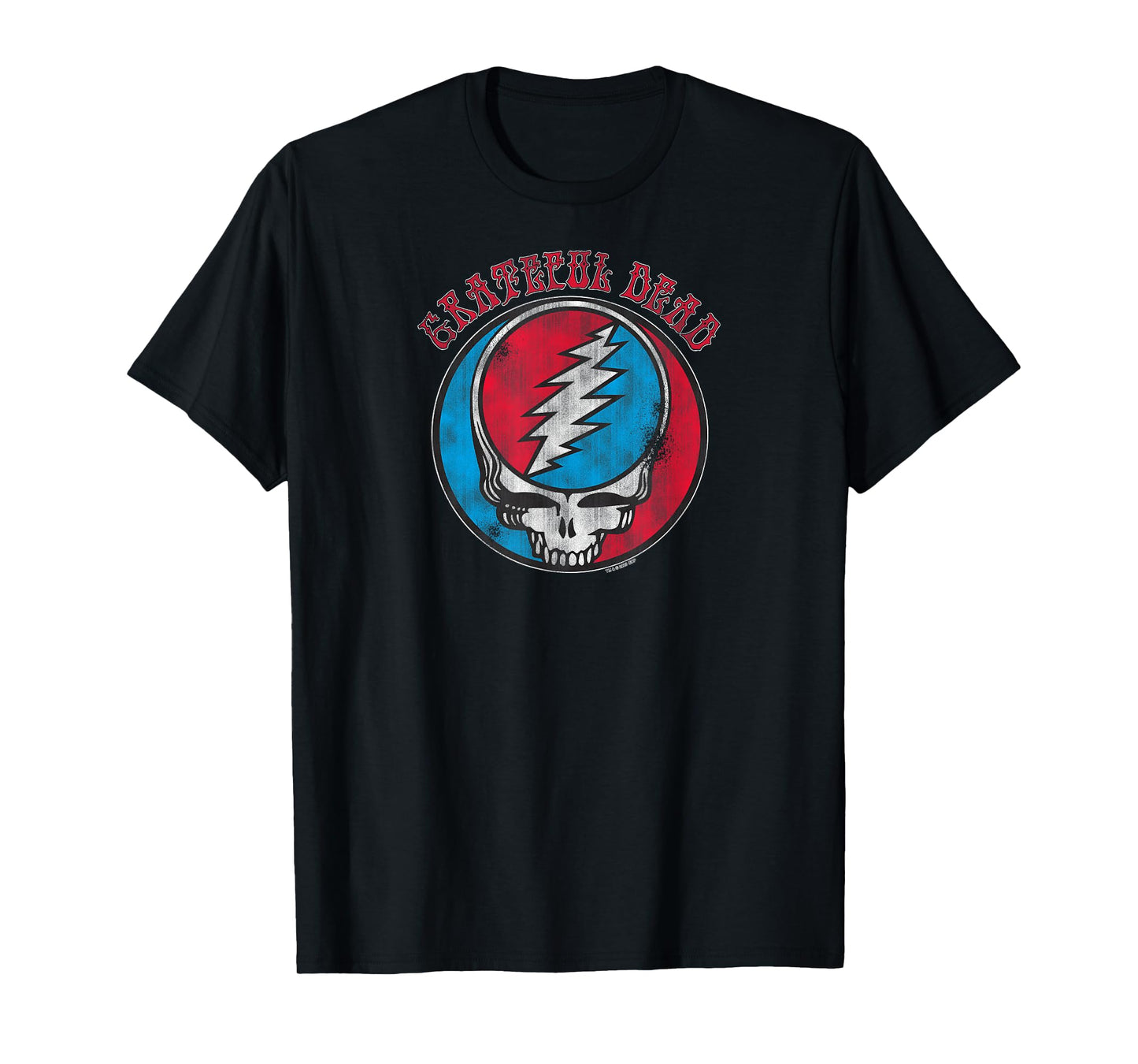 Grateful Dead Distressed Groovy Steal Your Face Vintage Band T-Shirt