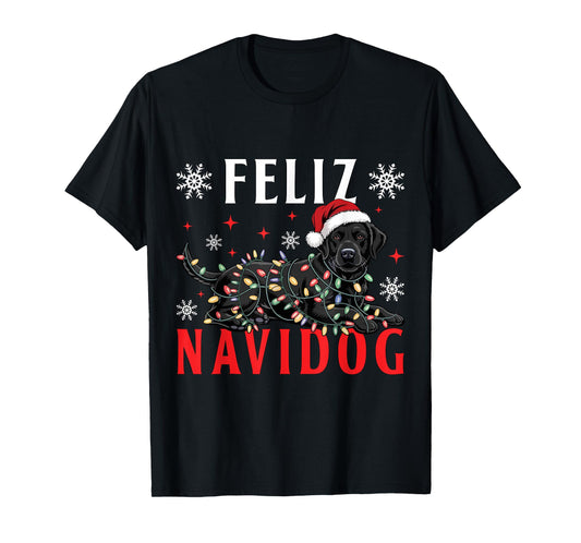 Feliz Navidog Dog Funny Christmas Ugly Christmas T-Shirt