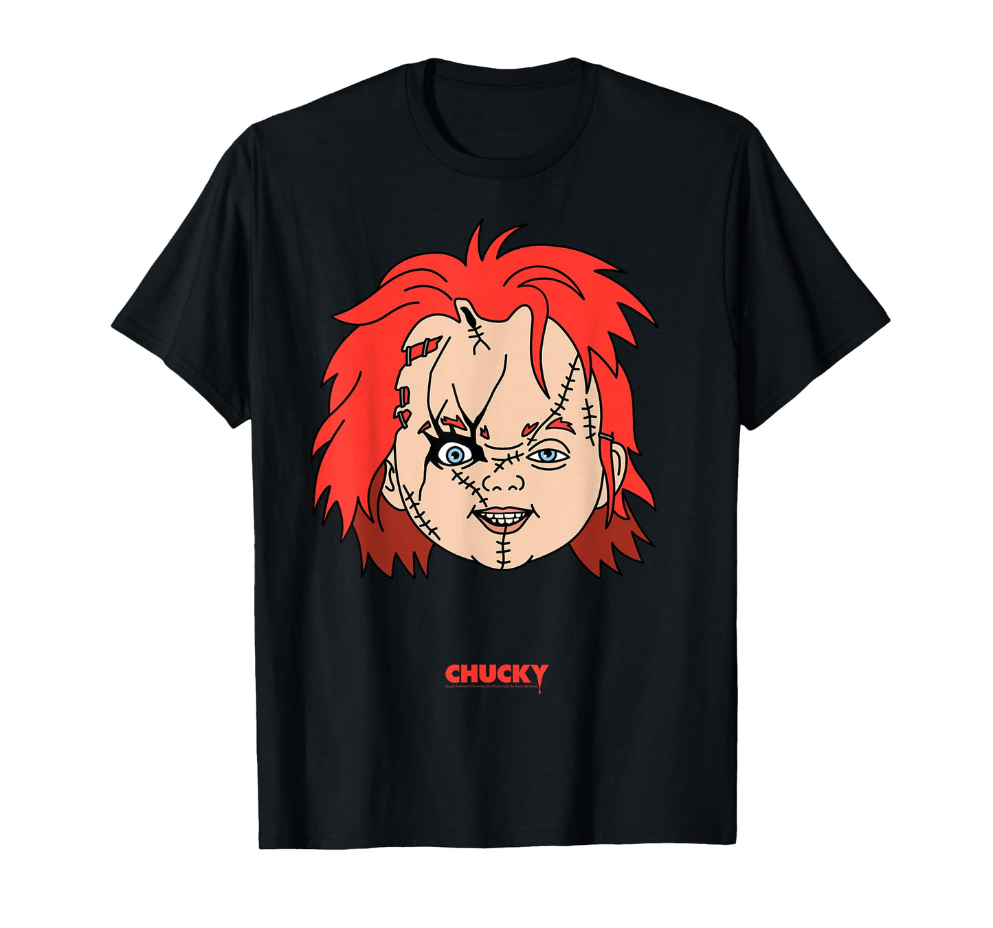 Chucky Big Face Portrait T-Shirt