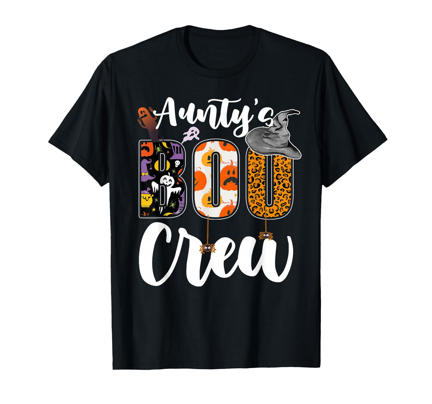 Aunty's Boo Crew Halloween Aunt Nephew Niece Matching T-Shirt