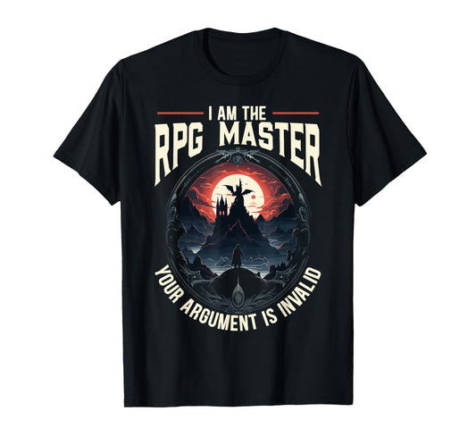 RPG Master D20 Gaming Tabletop Games Funny RPG Gamer T-Shirt