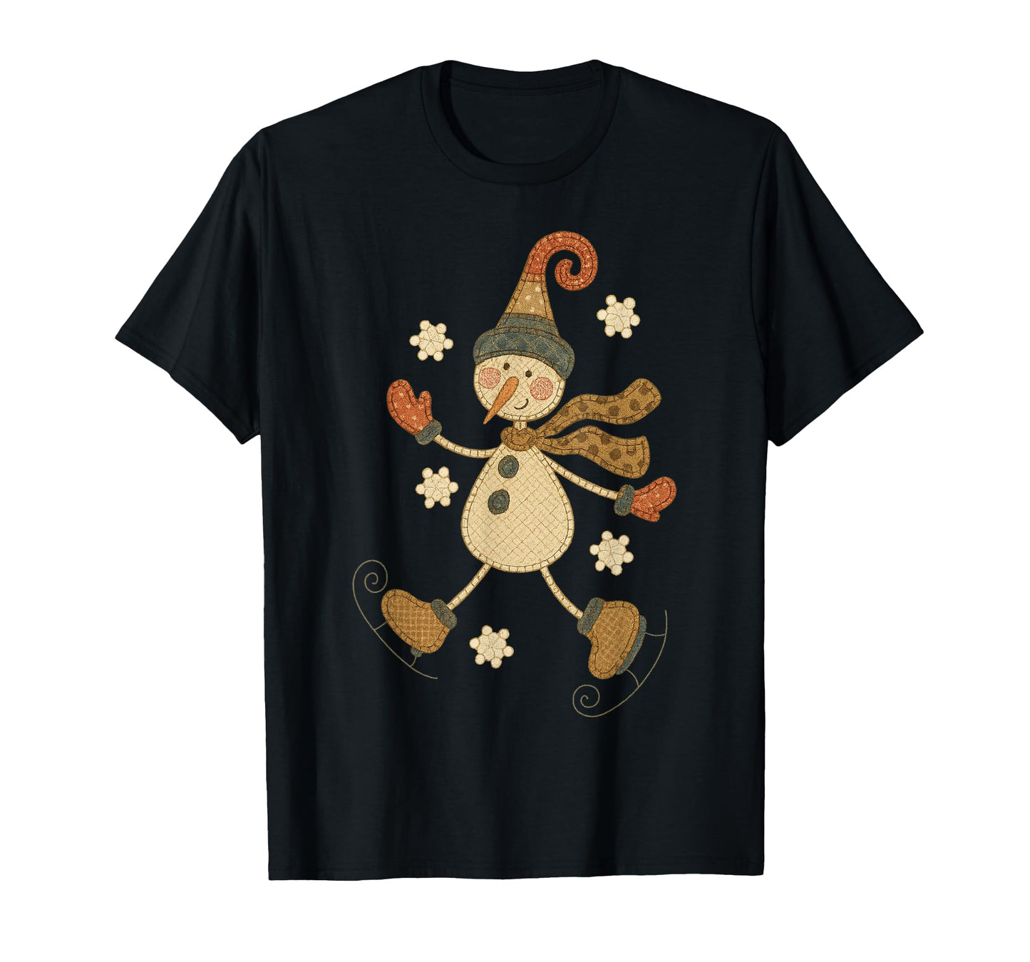 Snowman Christmas 2025 Family Matching Funny Winter Snow T-Shirt