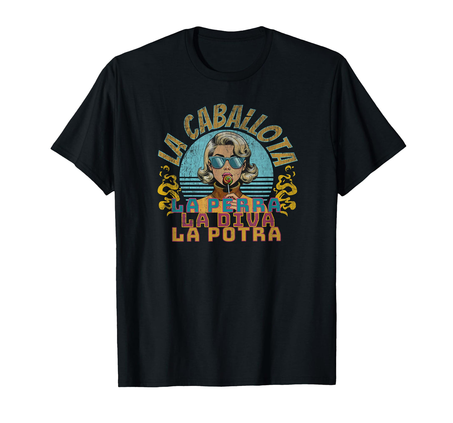 Reggaeton 90s Vintage Girldfriend La Caballota Latin Dancing T-Shirt