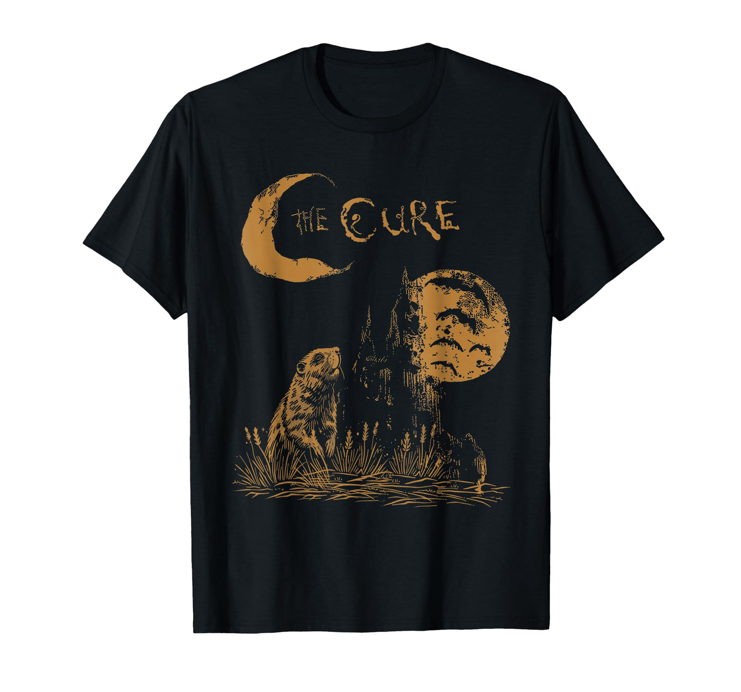 The Cure Vintage Woodchuck In The Field Under The Stars T-Shirt