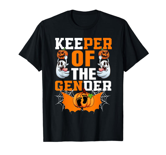 Funny Boo Secret Keeper of The Gender Reveal Halloween Party T-Shirt