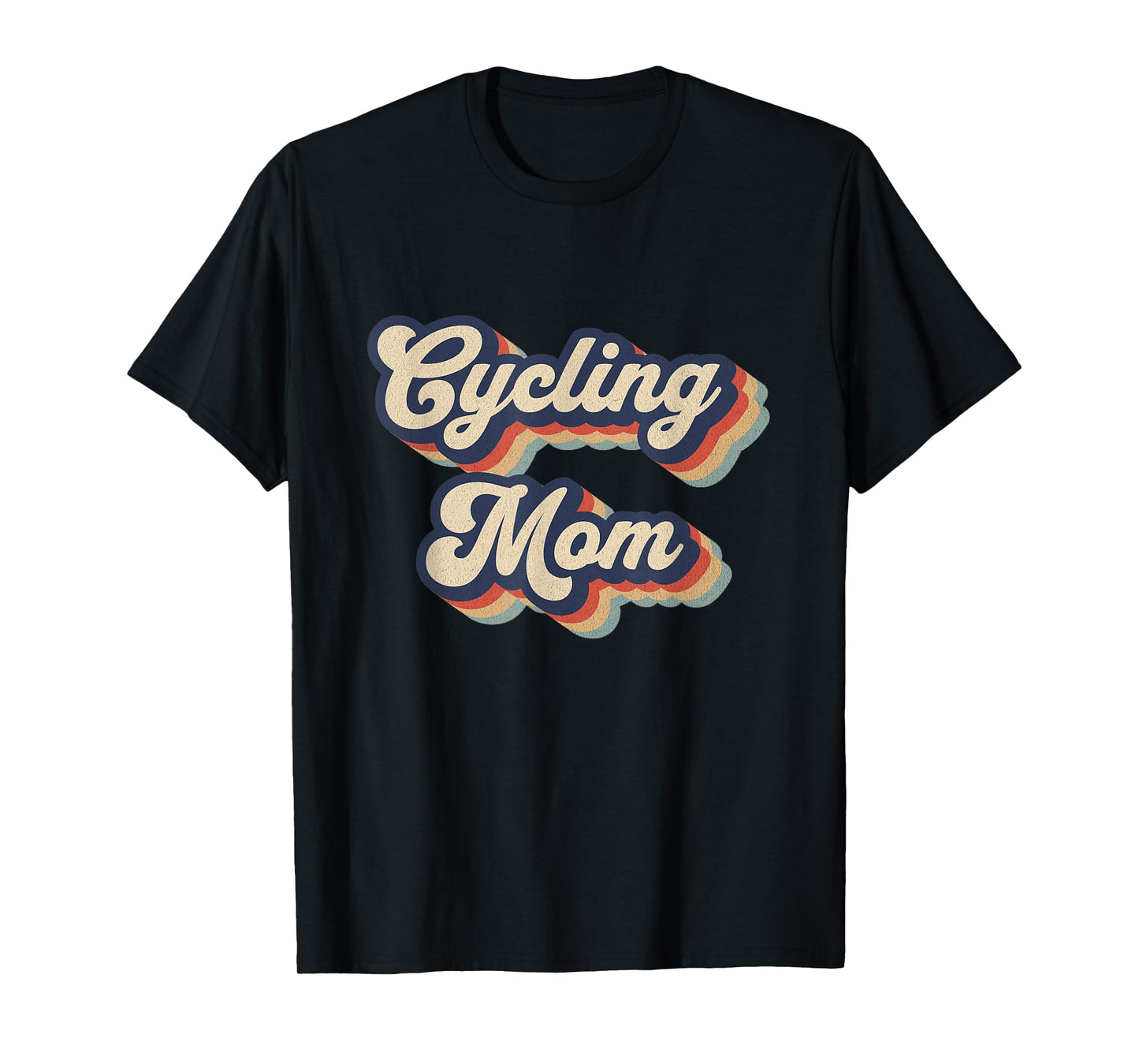 Cycling Mom Bicycle Riding Cyclist Womens T-Shirt