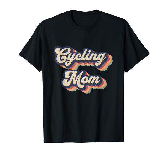 Cycling Mom Bicycle Riding Cyclist Womens T-Shirt